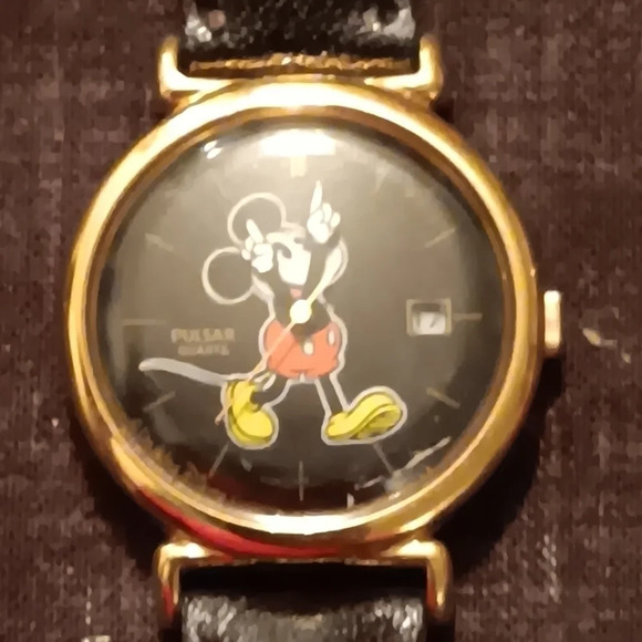 Pulsar Accessories - Rare Vintage Mickey Mouse Pulsar Watch